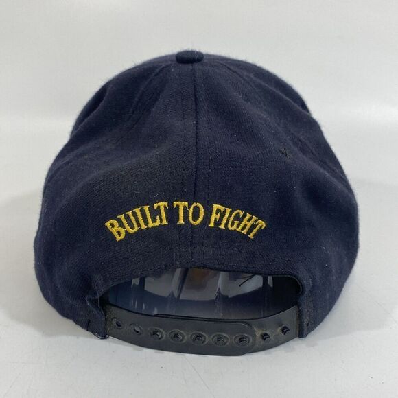 USS Arleigh Burke DDG 51 SnapBack Hat Cap Built To Fight Navy Blue Autographed? - Picture 3 of 6